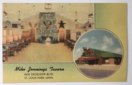 Vintage Mike Jennings Tavern St. Louis Park Mn Linen Pc Minnesota Excelsior Blvd - £7.81 GBP