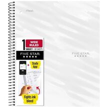 Five Star Active Subject Wide Ruled Notebook 80ct White - $12.05
