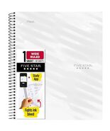 Five Star Active Subject Wide Ruled Notebook 80ct White - €10,42 EUR