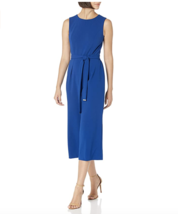 Tommy Hilfiger Royal Blue Tie Waist Jumpsuit SZ 10 $139 NEW - $137.61