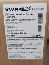 VWR 76323-938 250uL LTS Compatible Pipette Tips / Case of 4800 - $225.00