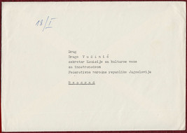 1960s Photo Greeting &amp; Calling Card Antonin Krouzil Czechoslovakia Praha YU - $12.11