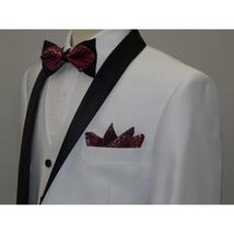 Men's Lorenzo Bruno Shawl Tuxedo Slim 3 Piece Shiny Formal Suit S6501V White image 5