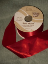 Lion Red Sea Maid Ribbon 50 yds Roll Weather Resistant - £15.52 GBP