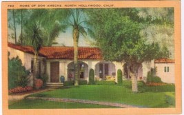 Celebrity Postcard Don Ameche Home North Hollywood California Longshaw - $4.94