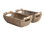 Small Wicker Baskets, Handwoven Baskets For Storage, Seagrass Rattan Bas... - £39.53 GBP