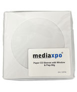 Paper CD Sleeves with Window &amp; Flap 80g - $174.93 MXN+