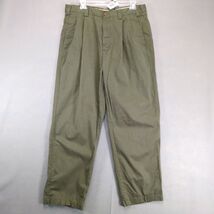 Vtg Tommy Bahama Olive Chino Pants Men&#39;s 34x30 Pleated Cotton/Tencel Preppy - $28.00