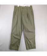 Vtg Tommy Bahama Olive Chino Pants Men&#39;s 34x30 Pleated Cotton/Tencel Preppy - $515.27 MXN