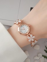 Reloj de cuarzo con trébol de cuatro hojas para mujer, pulsera de diamantes - £18.86 GBP