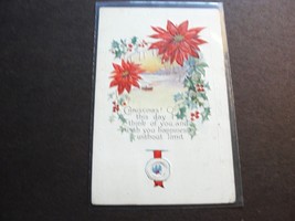 Christmas! I wish you happiness without limit-Postmarked 1924 Embossed Postcard. - £11.04 GBP