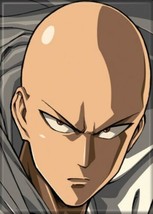 One Punch Man Anime Saitama With Serious Face Refrigerator Magnet NEW UNUSED - £3.21 GBP