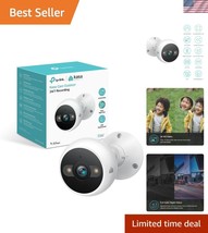 AI-Powered Outdoor Security Camera with 4MP, Siren &amp; Alexa/Google Compat... - $55.50