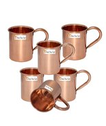 Set of 6 - Prisha India Craft ® Copper Mug for Moscow Mules 450 ML / 15 ... - £65.52 GBP