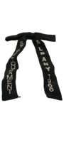 Vintage 1966 Albany Ny State Tournament Black Bow Tie With Tails - £32.86 GBP