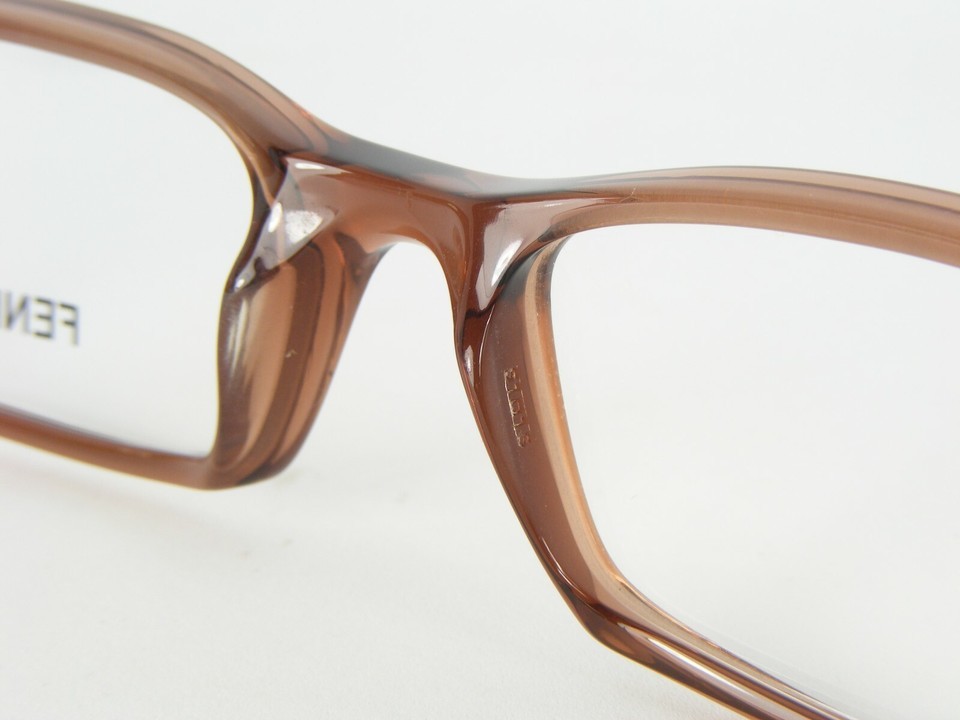NEW FENDI F671 239 BROWN TRANSPARENT EYEGLASSES GLASSES FRAME 51-16-130mm Italy Item image 8