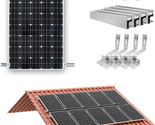 Solar Panel Bracket More Lighter Brick Roof Mounting Rail Roof Hook Moun... - $117.33