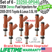 NEW OEM x6 Denso 12-Hole Upgrade Fuel Injectors for 2005-2012 Toyota Avalon 3.5L - £222.02 GBP