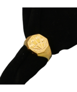 22cts print gold band ring size us 9 daughter for girlfriend jewelry - €836,30 EUR