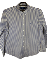 Ralph Lauren Men’s XL Blue &amp; Yellow Striped Shirt - AC - £13.86 GBP