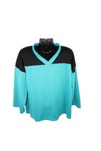 Xtreme Basics Yth S/M Turquoise Black Hockey Jersey - Youth Small Medium Used - £5.50 GBP