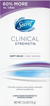 Secret Antiperspirant and Deodorant for Women, Clinical Strength Soft Solid, Cle - £34.36 GBP