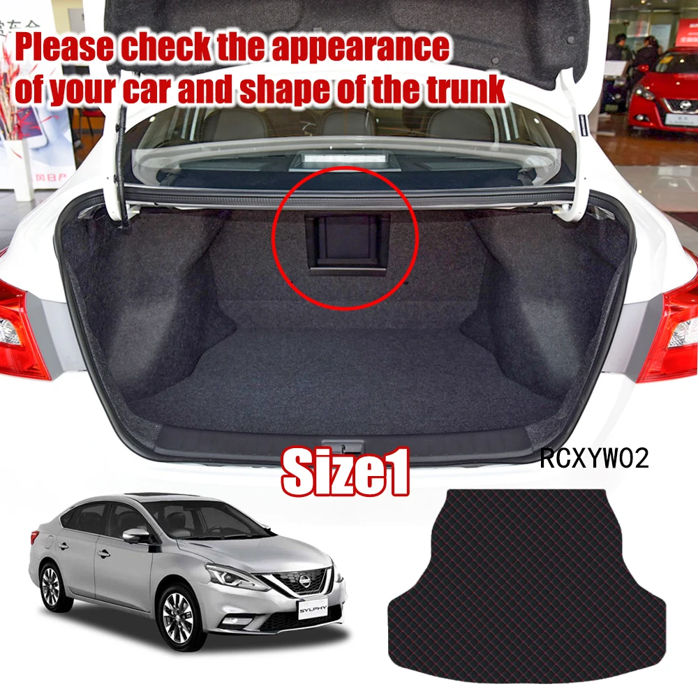 Leather Car Trunk Storage Pads For Sentra B17 Slyphy Pulsar 2012 2013-2019 Cargo - £100.29 GBP