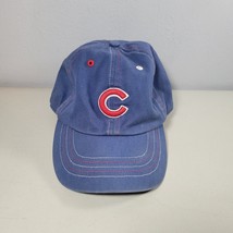 Chicago Cubs MLB Genuine Merchandise Strapback Hat Dad Cap Blue/Red/White - $18.88