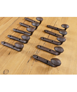 10 Rustic Coat Hooks Cast Iron Wall Mount Hat Hook Towel Railroad Spikes... - $32.99