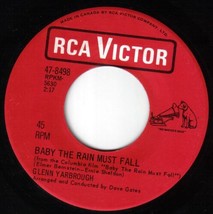 Glen Yarbrough Baby The Rain Must Fall 45 rpm I&#39;ve Been To Town Canadian Press - £5.42 GBP
