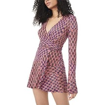 MSRP $128 Free People Rhetta Wrap Dress Dark Combo Size Medium NWOT - $79.20