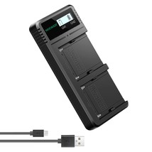 Neewer Dual USB Charger Compatible with Sony NP-F970 NP-F960 NP-F950 NP-F930 NP- - £30.55 GBP