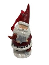 Demdaco Red and White Santa With Star Standing Or Hanging Ornament nwt - £8.24 GBP