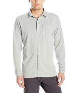 Men&#39;s Global Rambler Long Sleeve Shirt Stretch Cotton in Grey, Sz XXL, Nwt! - $24.74