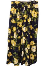 Vtg Weathervane Womens Sz 8 Yellow Roses Full Skirt Union Made USA Modest Pocket - £11.83 GBP