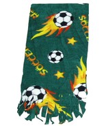Soccer Ball Fleece Scarf - Green - €8,51 EUR