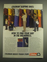 1981 Coleman Sleeping Bags Ad - Coleman sleeping bags: How to find your way - $18.49