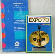 Official Souvenir Map Expo&#39;70 Japan - &amp; 32 Unused Post Cards Original Pa... - $54.66