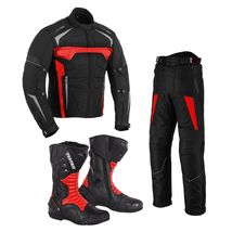 Mens MOTORCYCLE/Motorbike Jacket, Pant And Shoes Pair All Sizes - £349.20 GBP