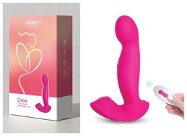 CRAVE G SPOT &amp; CLITORAL REMOTE CONTROL WITH ROTATING HEAD VIBRATOR - £54.70 GBP