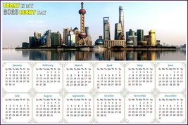2023 Magnetic Calendar - Today is my Lucky Day - Shanghai - £7.86 GBP