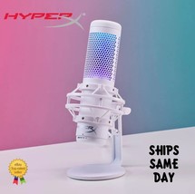HyperX QuadCast S RGB USB Condenser Microphone for PC PlayStation 4 White NEW  - £57.52 GBP