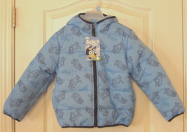 BLUEY Reversible Long Sleeve Hooded Jacket BLUE Boy&#39;s Sz 5T NWT - $399.85 MXN