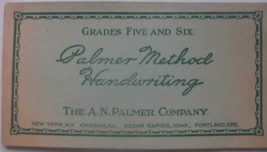 Palmer Method Handwriting, Grades Five and Six, C. 1936, Published by Th... - $99.00