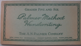 Palmer Method Handwriting, Grades Five and Six, C. 1936, Published by The A.N. P - £79.13 GBP