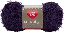 Red Heart Scrubby Yarn-Grape - £15.82 GBP