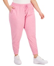 MSRP $35 Id Ideology Off Duty Plus Size Jogger Pants Pink Size 1X - £5.22 GBP
