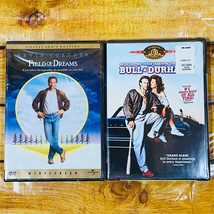 Kevin Costner Baseball Double Feature Field Of Dreams &amp; Bull Durham 2 DVD Lot - £15.61 GBP
