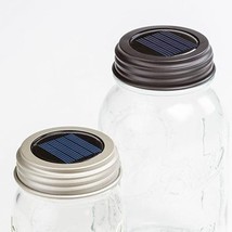 2 Cylinder Jars with Solar Lids - SALE - $32.00