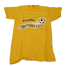 VINTAGE 1980s Burger King Pittsburgh Spirit MISL Soccer T-Shirt 34-36 - £78.94 GBP